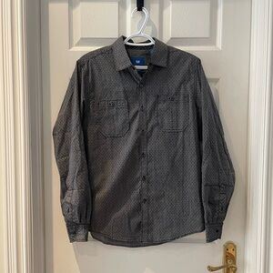 Men’s gray/black dress shirt